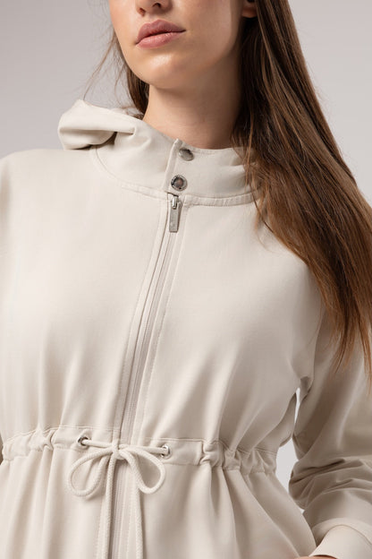 Pánská Mikina s Kapucí a Zipem – Delší Střih z Měkké Bavlny, Velikosti S, M, L, XL